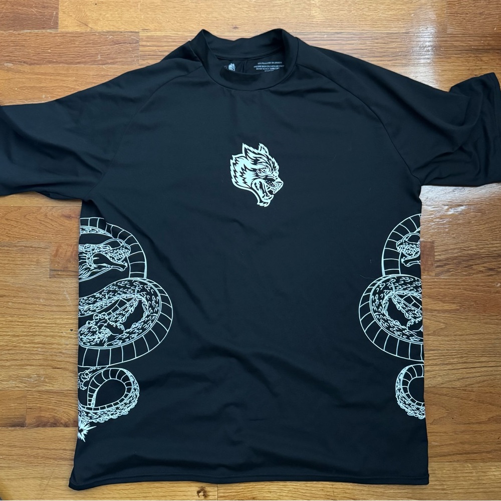 Darc Sport Wolves Dragon Ball Z Dry Wolf Raglan Shirt L